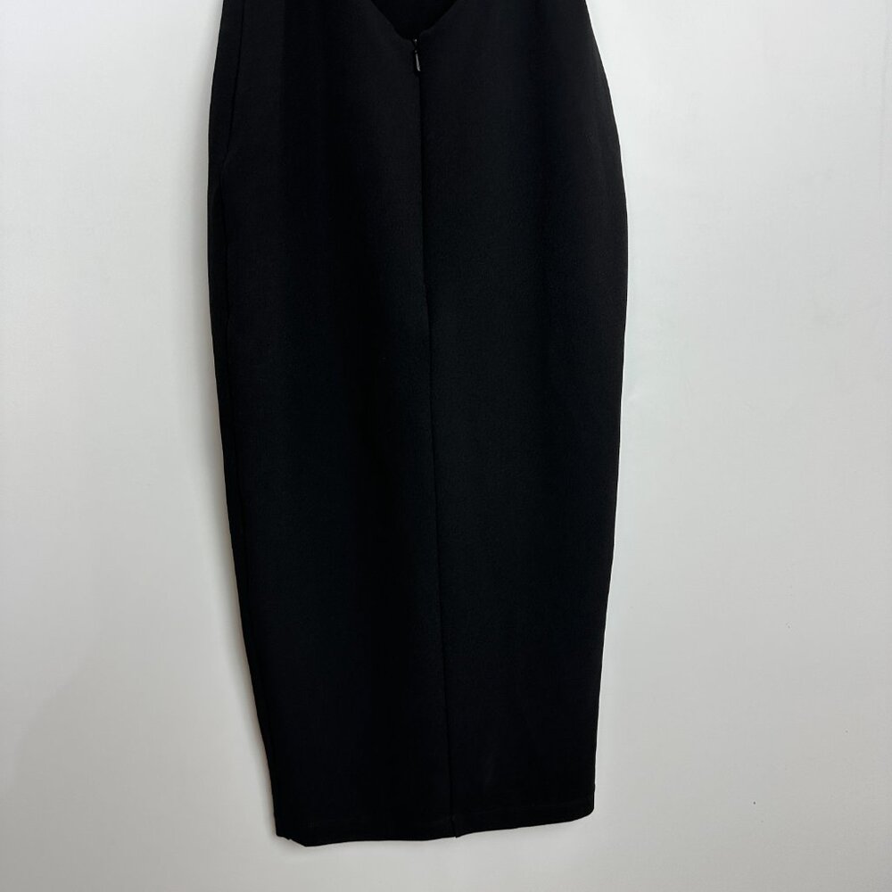 Nookie Boulevard Crossover Bodycon Fitted Dress‎ Black Small - Picture 6 of 9